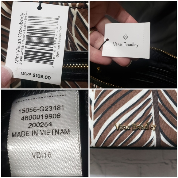 Vera Bradley NWT Mini Vivian Xbody & Case Set - Picture 11 of 15